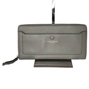Marc Jacobs Large Gray Leather Wallet